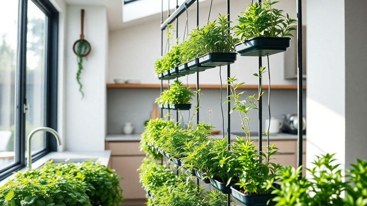 Melissa Officinalis Compacta para Cultivo Vertical em Ambientes Internos